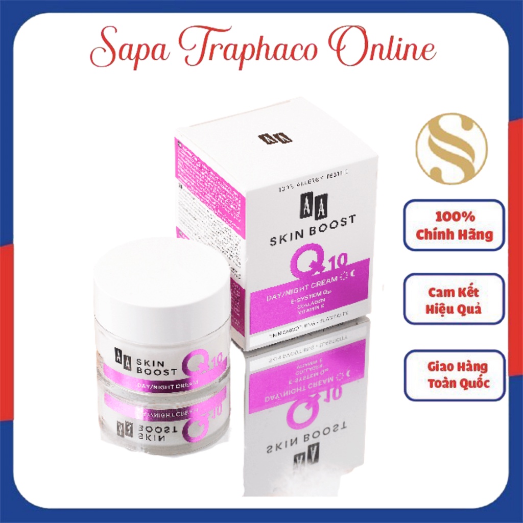 Kem Trẻ Hóa Skin Boost Q10 Xuất Xứ Châu Âu Giúp Làm Mịn Da, Chống Lão Hóa, Săn Chắc Da Và Làm Mờ Nếp Nhăn