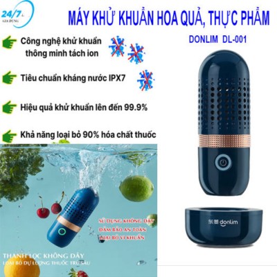 Máy khử khuẩn thực phẩm DONLIM chính hãng