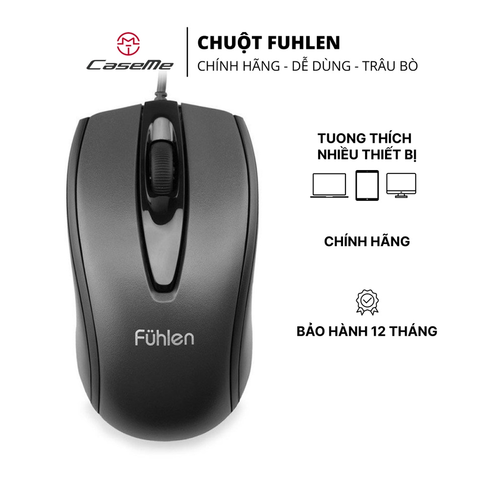 Chuột máy tính có dây Fuhlen, chuột laptop có dây, chuột chơi game - mã L102 - bảo hành đổi mới trong 6 tháng