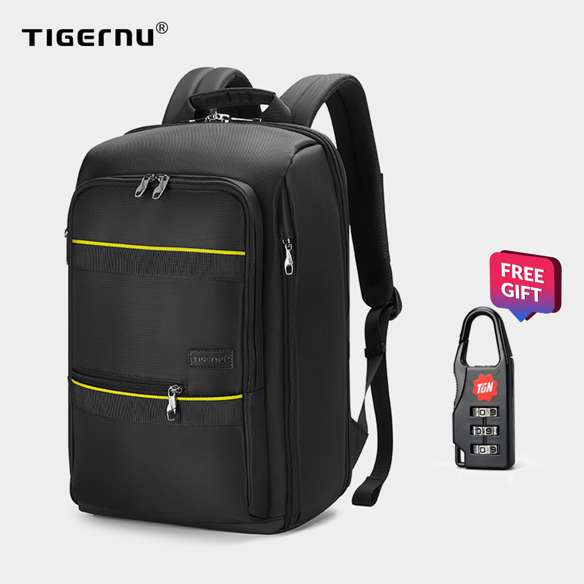 【Mới】 Tigernu T-B3966 Chống Nước RFID Chống Trộm Ba Lô Nam Doanh Nhân Túi Thời Trang Cho Nam