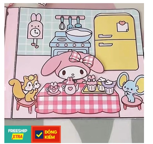 Squishy giấy ngôi nhà của Melody