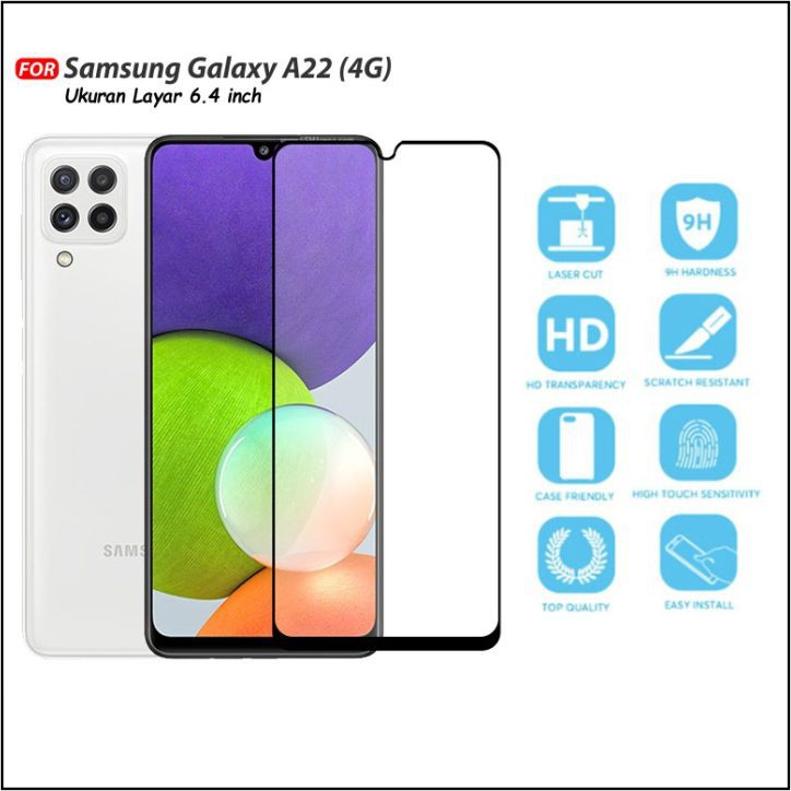 Kính cường lực full màn Samsung A22 4G
