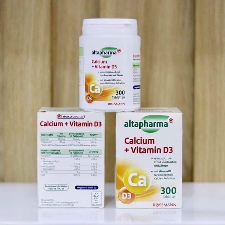 Canxi .và vitamin. D3 của hãng. Altapharma