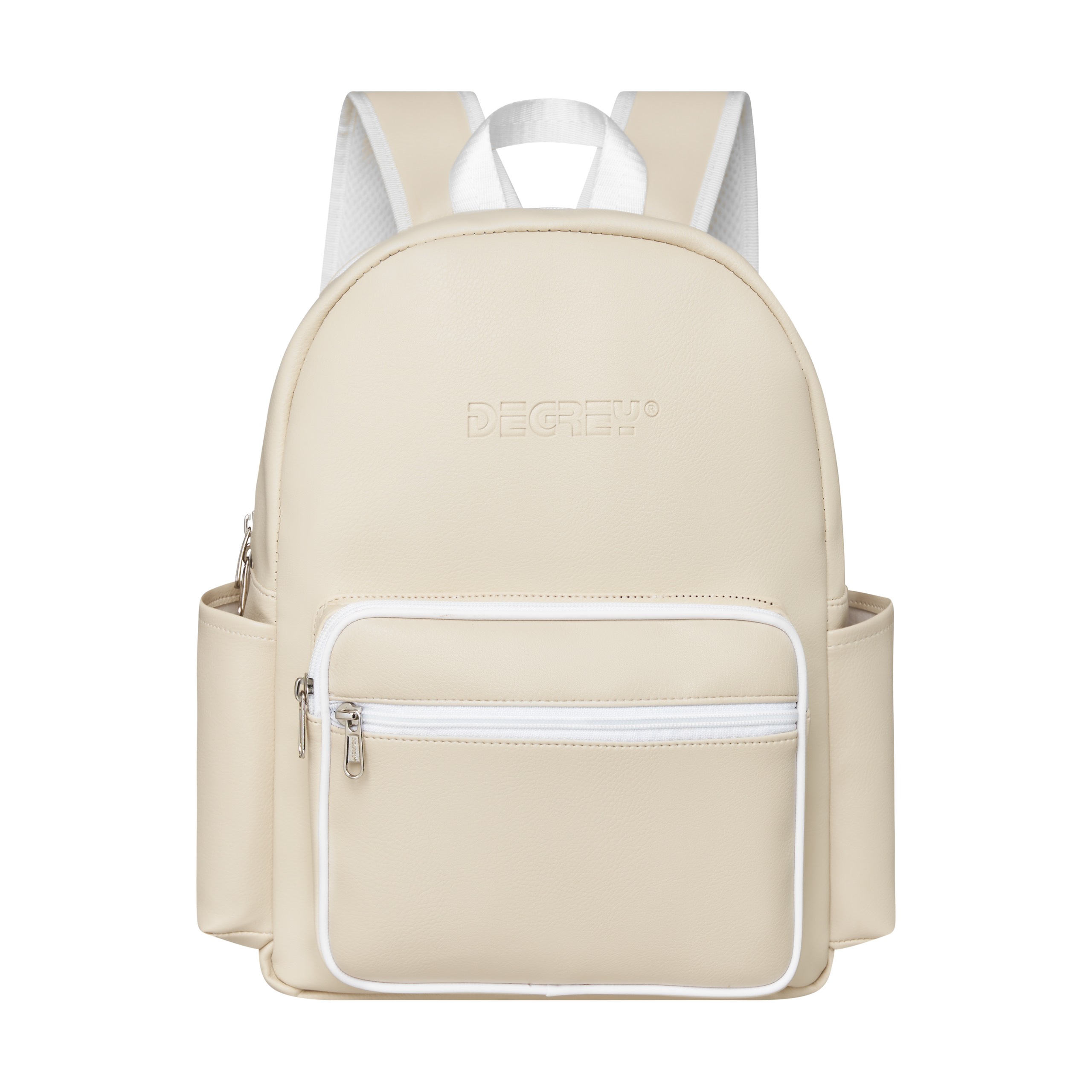 Degrey double leather basic balo kem small size - lbbdmk