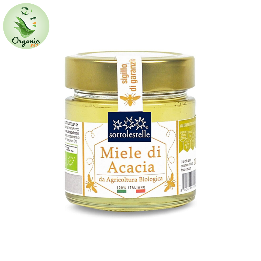 Mật ong hoa keo Acacia hữu cơ Sottolestelle 280g