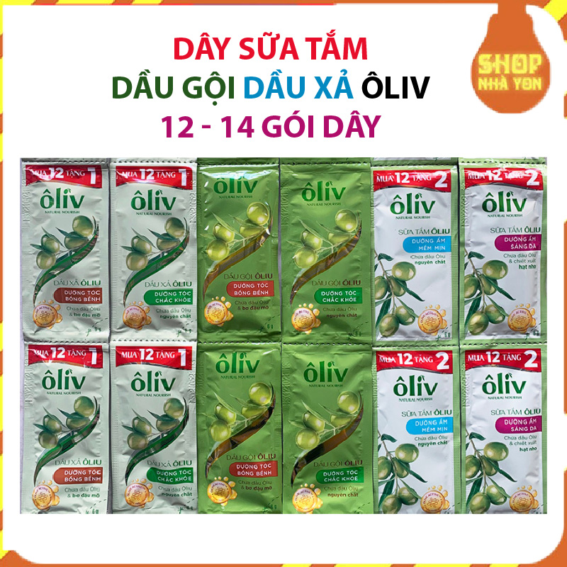 Dây dầu gội sữa tắm dầu xả ôliu ôliv