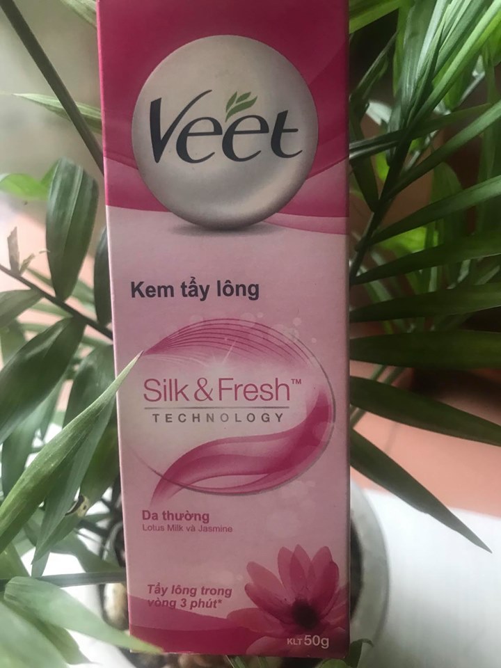 Kem Tẩy Lông Veet Silk & Fresh Dành Cho Da Thường 50g