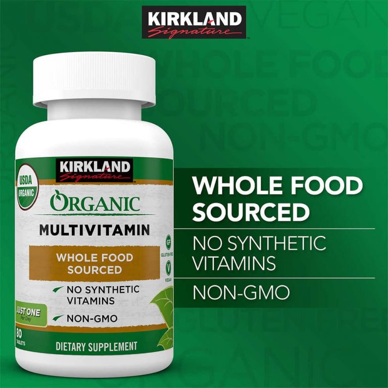 Viên uống bổ sung đa vitamin hữu cơ Kirkland Signature Organic Multivitamin 80 viên