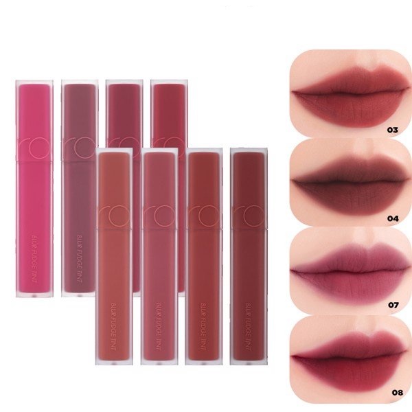 Son Romand Blur Fudge Tint 5g (son kem lì full 8 màu)