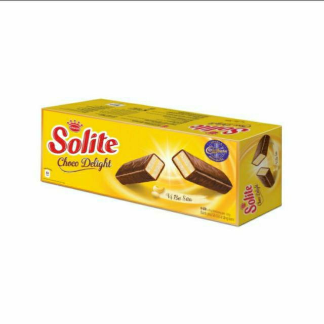 Bánh solite phủ Socola 120g có 2 vị Vani và dâu