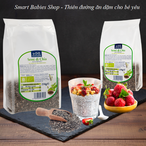 Hạt Chia hữu cơ Sottolestelle Organic Chia Seeds