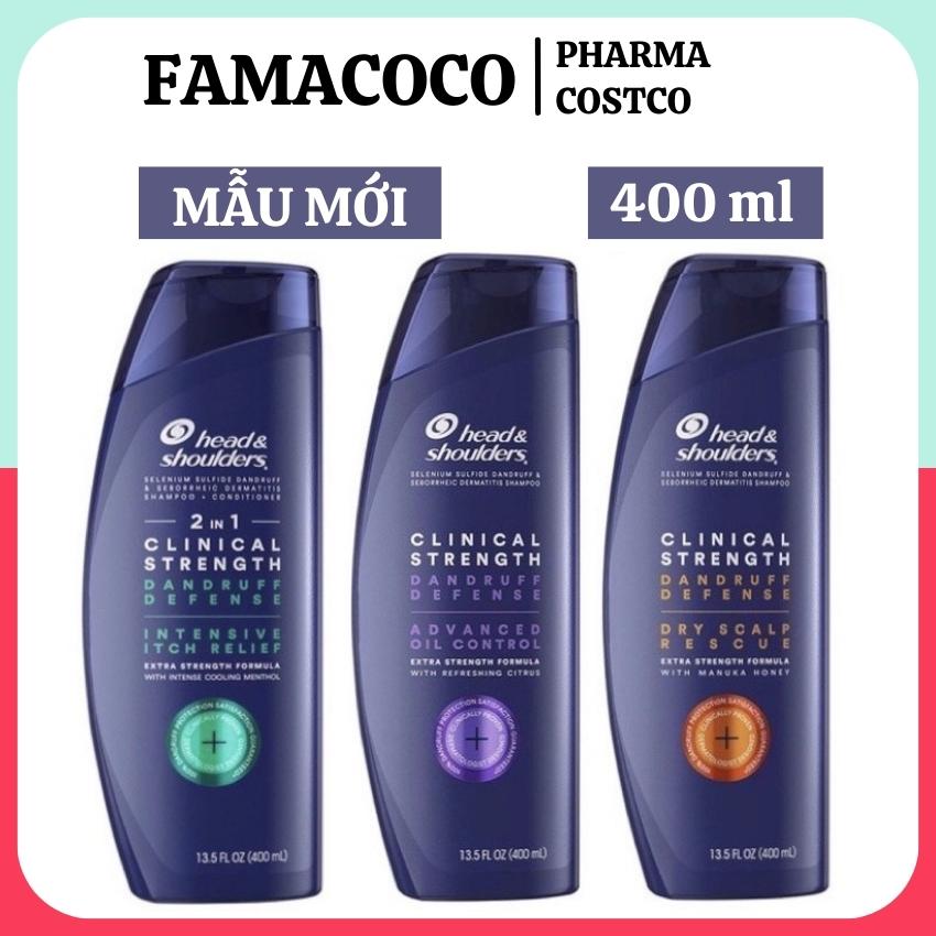 Dầu gội đầu head & shoulder, dầu gội head mỹ 400ml ngăn ngừa gàu và nấm hiệu quả famacoco