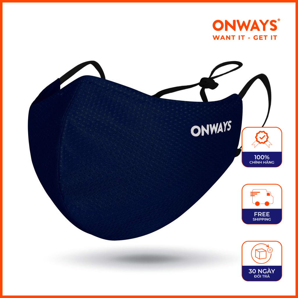 ONWAYS Khẩu Trang Vải Lưới Dây Rút Kháng Khuẩn AMA 2006