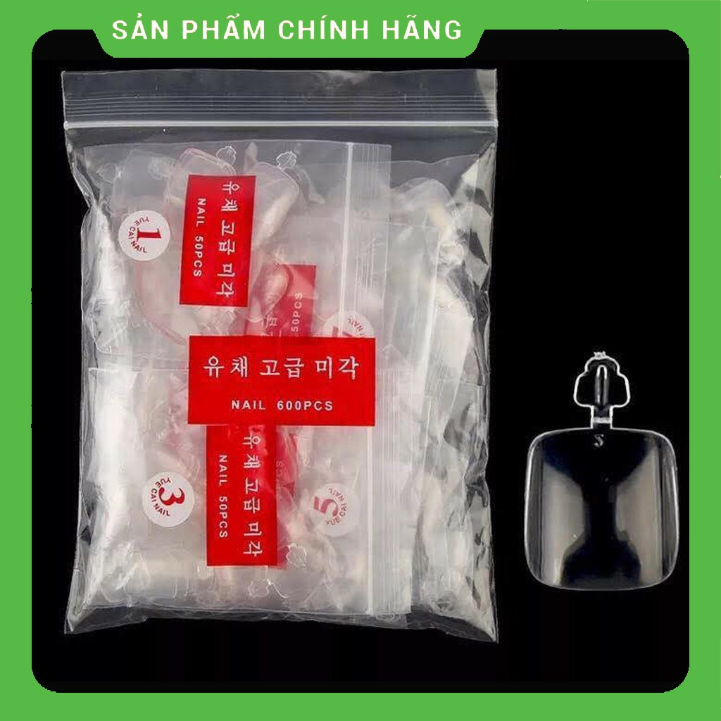 Móng úp chân màu trong 600 chiếc/túi đủ size chăm sóc trang trí móng nailart nghi thảo