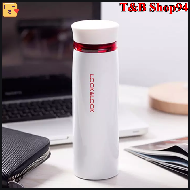 Lock&Lock Bình Giữ Nhiệt Lock&Lock Feather Light 450ml LHC4131WR . Chất liệu cao cấp. Hàng chính hãng