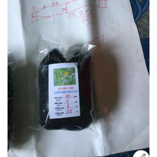 lưới bẫy chim khuyên cao  5m mắt 3cm
