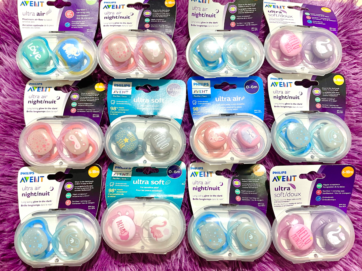 Set 2 ti giả philips avent ultra air/ultra soft cho bé từ 0-18m