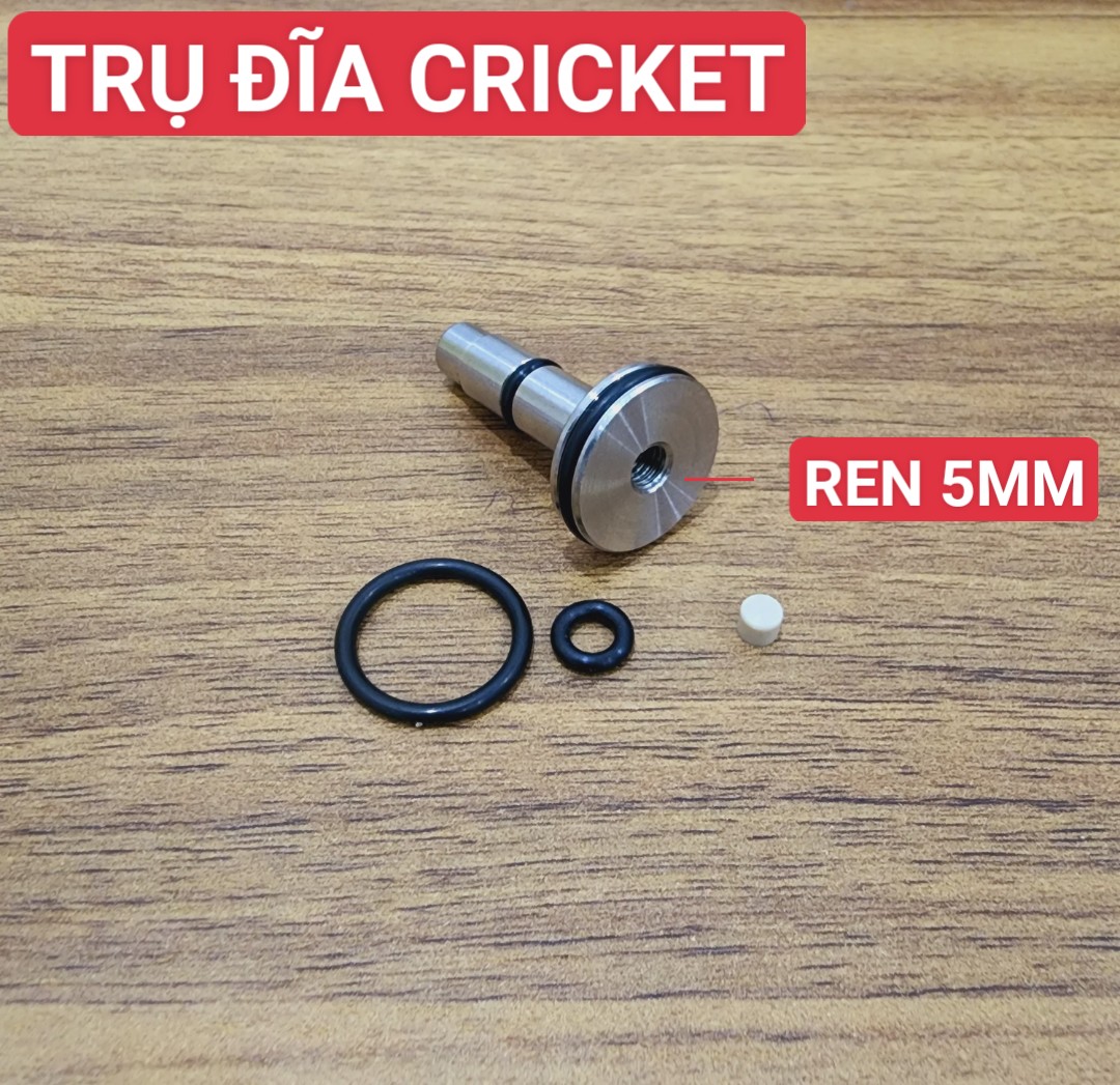 Trụ đĩa cricket inoc 304 có ren vặn sau ốc, và làm mịn mặt tiếp xúc
