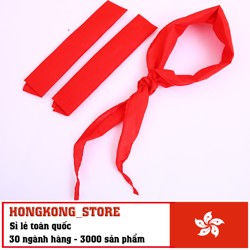 [COMBO 2 Chiếc] Khăn quàng đỏ học sinh vải tốt - Khăn quàng đỏ học sinh chiều dài 120cm