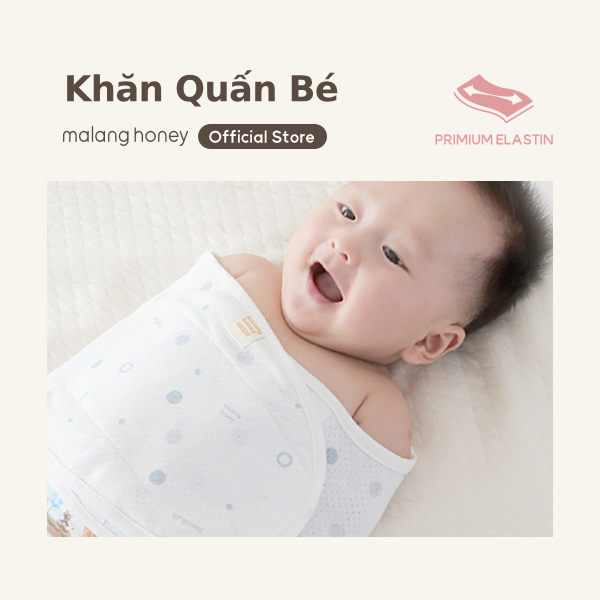 [Malang Honey] Korean 100% Organic Swaddle Strap Newborn Baby - Premium Elastin Basic Type (Autumn, Winter)
