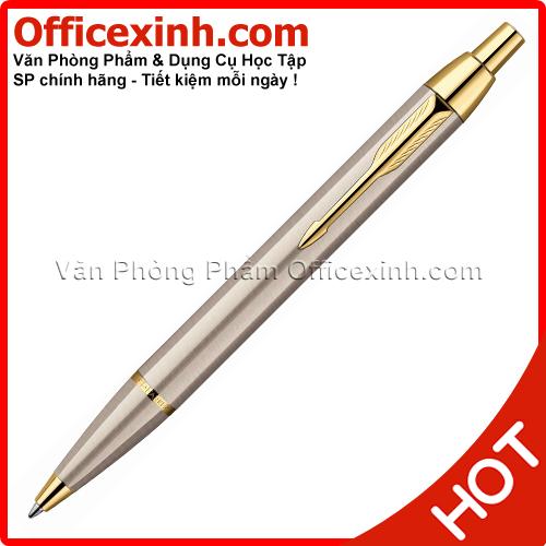 Bút Parker IM Silver Gold dạng bấm