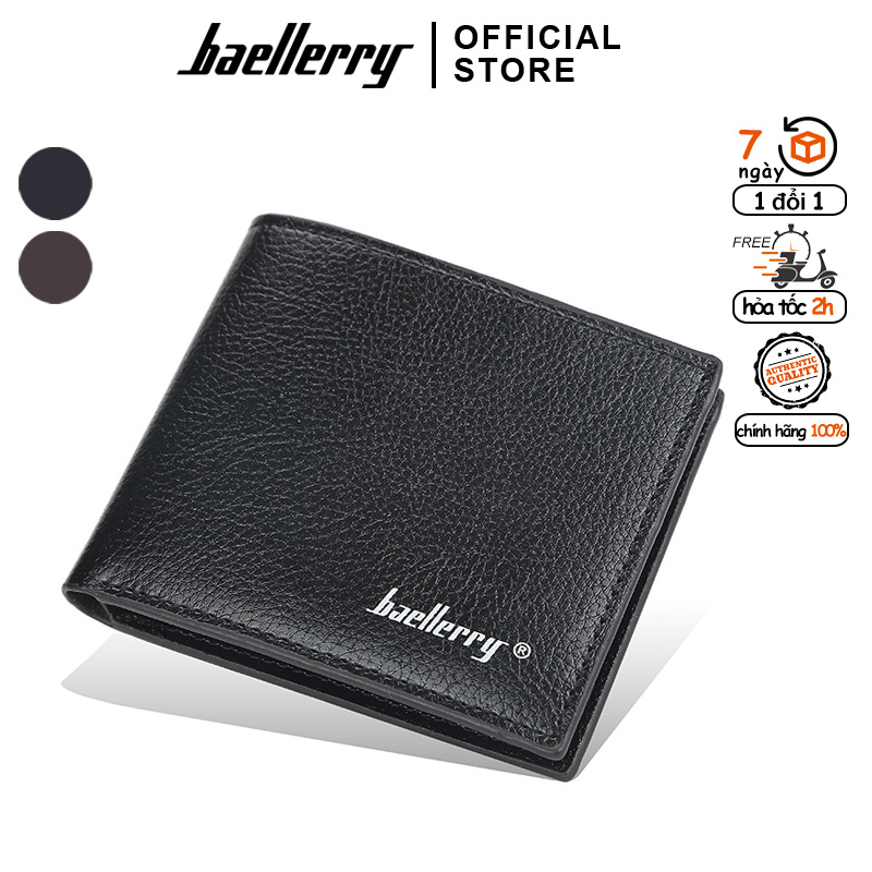 Ví Nam Cầm Tay Baellerry Có Nhiều Ngăn, Khóa Kéo Zip Thời Trang Châu Âu Sành Điệu - VI00810
