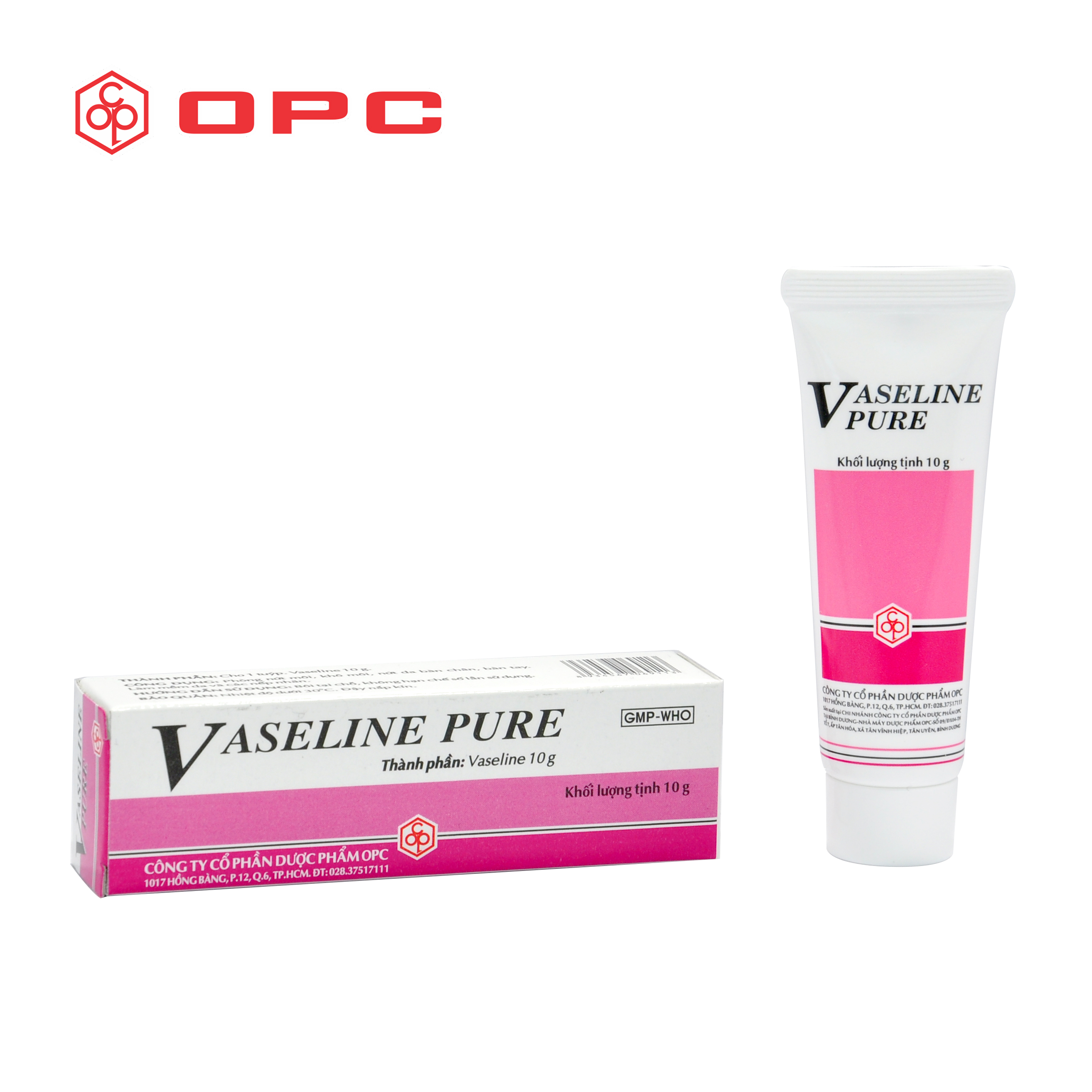 Kem dưỡng môi VASELINE OPC 10g <Không mùi - Hương dâu>