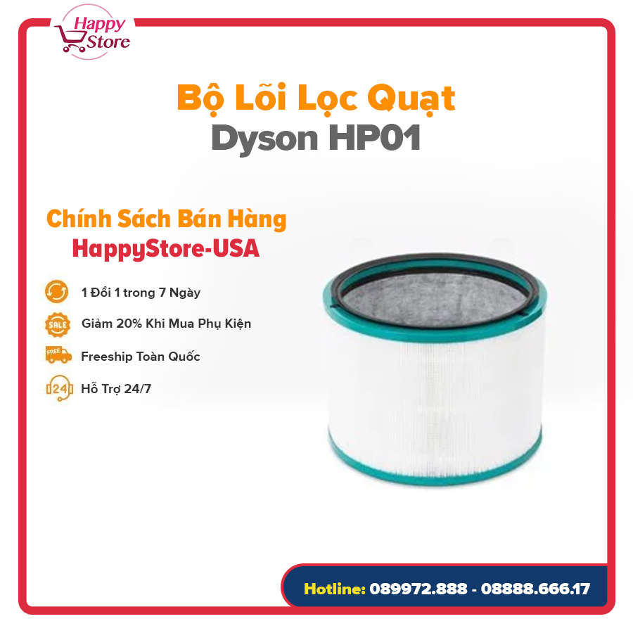 Bộ lõi lọc quạt dyson hp01 , dyson hp02, dyson dp01