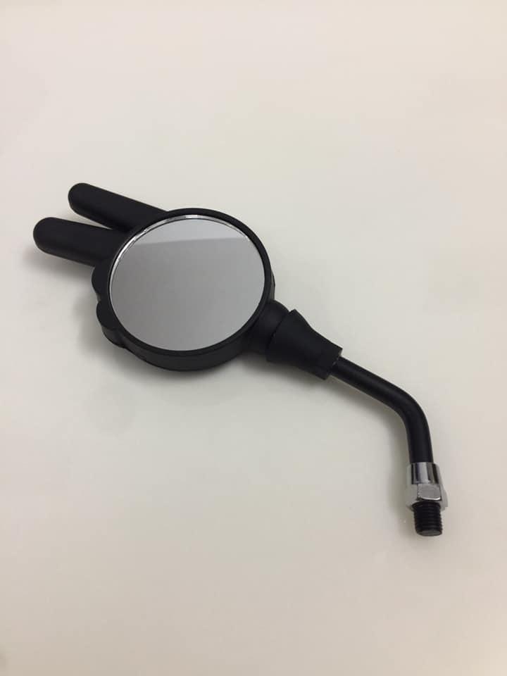 Kính xe máy kiểu ngón tay ---màu đen---