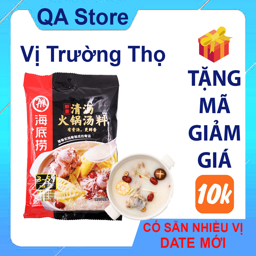 Gia vị lẩu Haidilao vị trường thọ ngọt xương có sẵn date mới