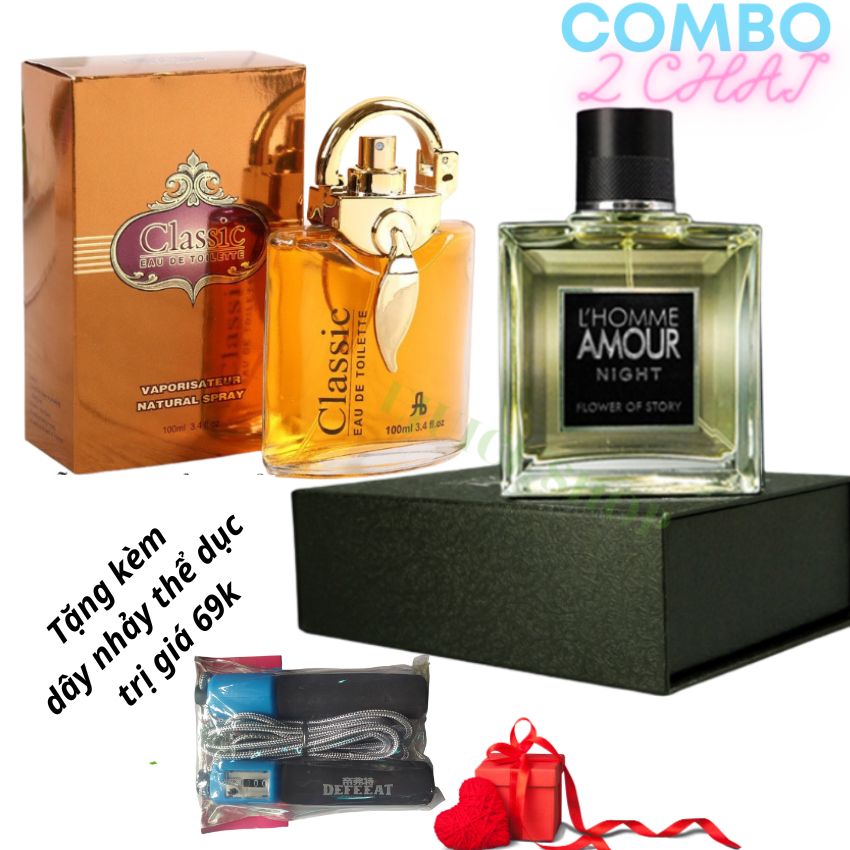 [Xả hàng+Kèm quà tặng] Combo Set Nước hoa nam 200ml Chính Hãng L'homme Amour Night  cao cấp thơm lâu 2 4h Nước Hoa Classic 100ml Nam Nữ tinh dầu  nước hoa Pháp đặc biệt  đẳng cấp quý phái