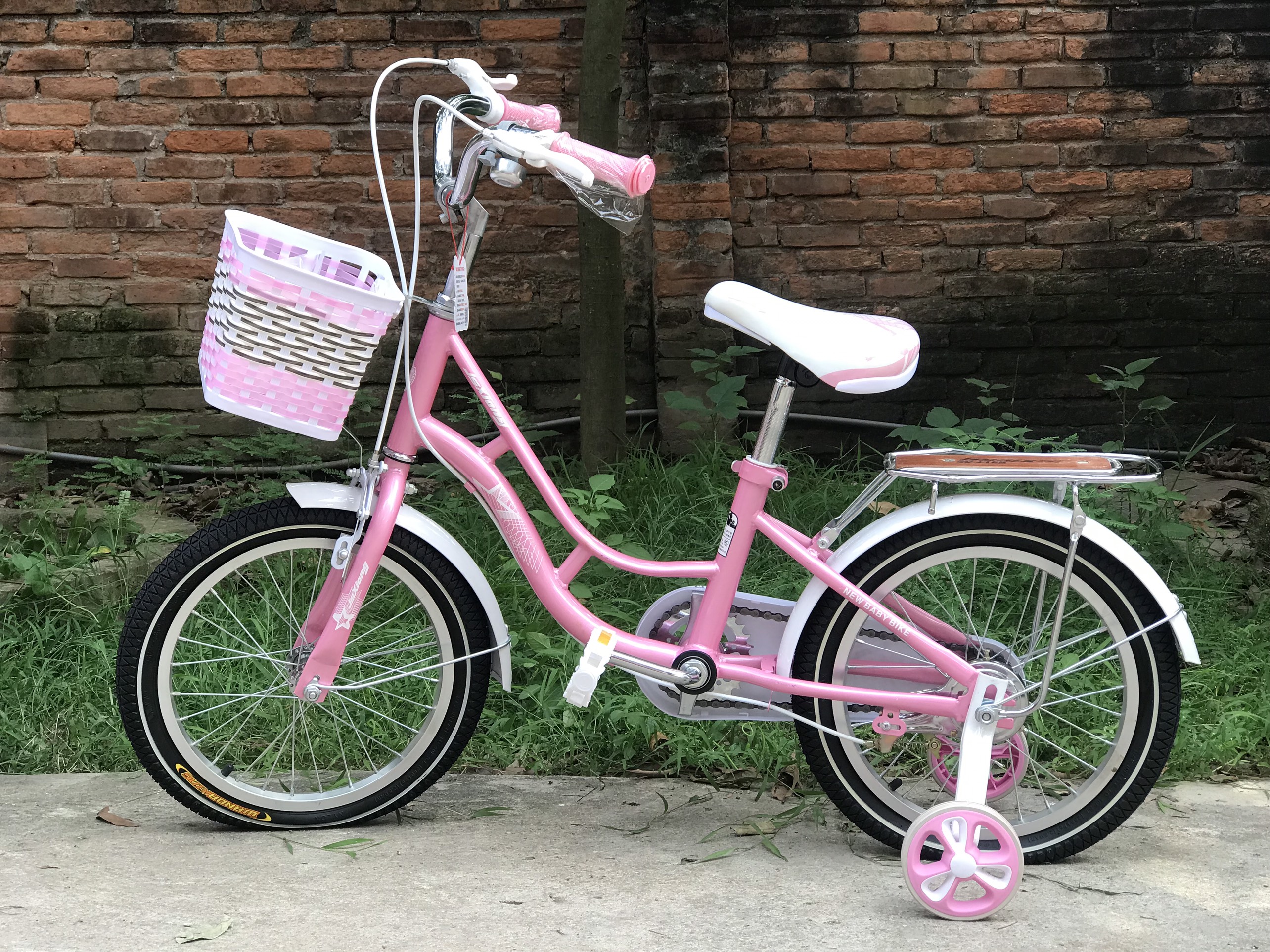 16 inches - xe đạp cho bé 5 - 8 tuổi / xe đạp trẻ em cao cấp jsx–001 khung lượn màu hồng