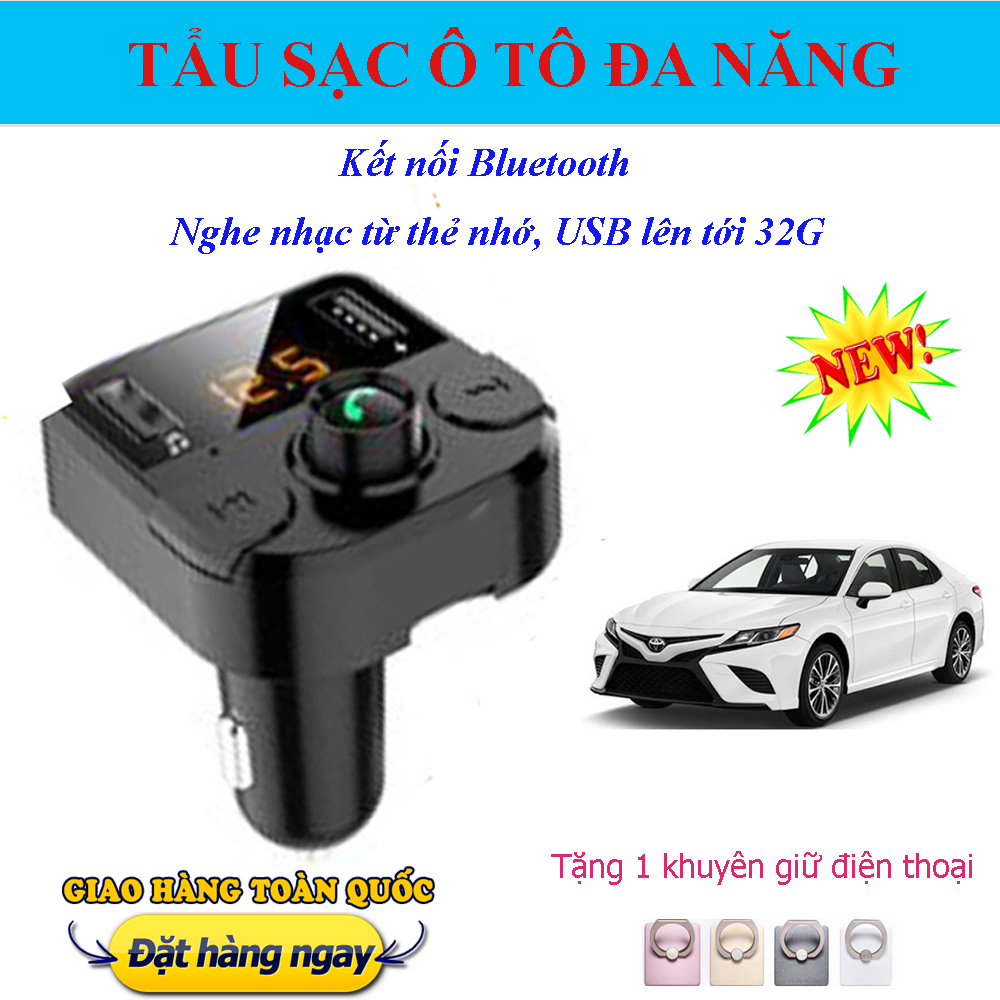 Tẩu Sạc Ô Tô Đa Năng, Tẩu Nghe Nhạc MP3, Tẩu Sạc Ô Tô Thông Minh. Tẩu Sạc Ô Tô Thông Minh Đa Năng Kết Nối Bluetooth, Nghe Nhạc, FM, Sạc Pin,Sang Trọng Nhỏ Gọn.Chế Độ Nghe Điện Thoại Rảnh Tay. Giá cực sốc, Hãy Mua Ngay.