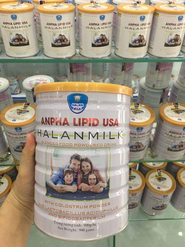 sữa non ANPHALIPID USA, sữa bột anpha lipid usa Size 900gr