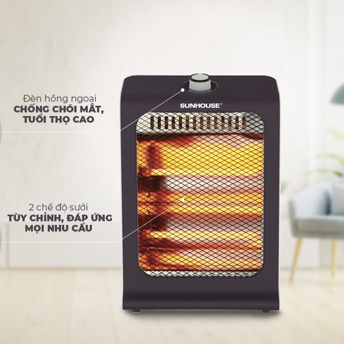 Máy Sưởi, Đèn Sưởi, Quạt Sưởi SUNHOUSE 2 Bóng SHD7023, Máy Sưởi Ấm, Quạt Sưởi Ấm, Đèn Sưởi Ấm Hồng Ngoại Sunhouse Mẫu Mới, Lò Sưởi Điện, Máy Sưởi Đa Năng Tiết Kiệm Điện