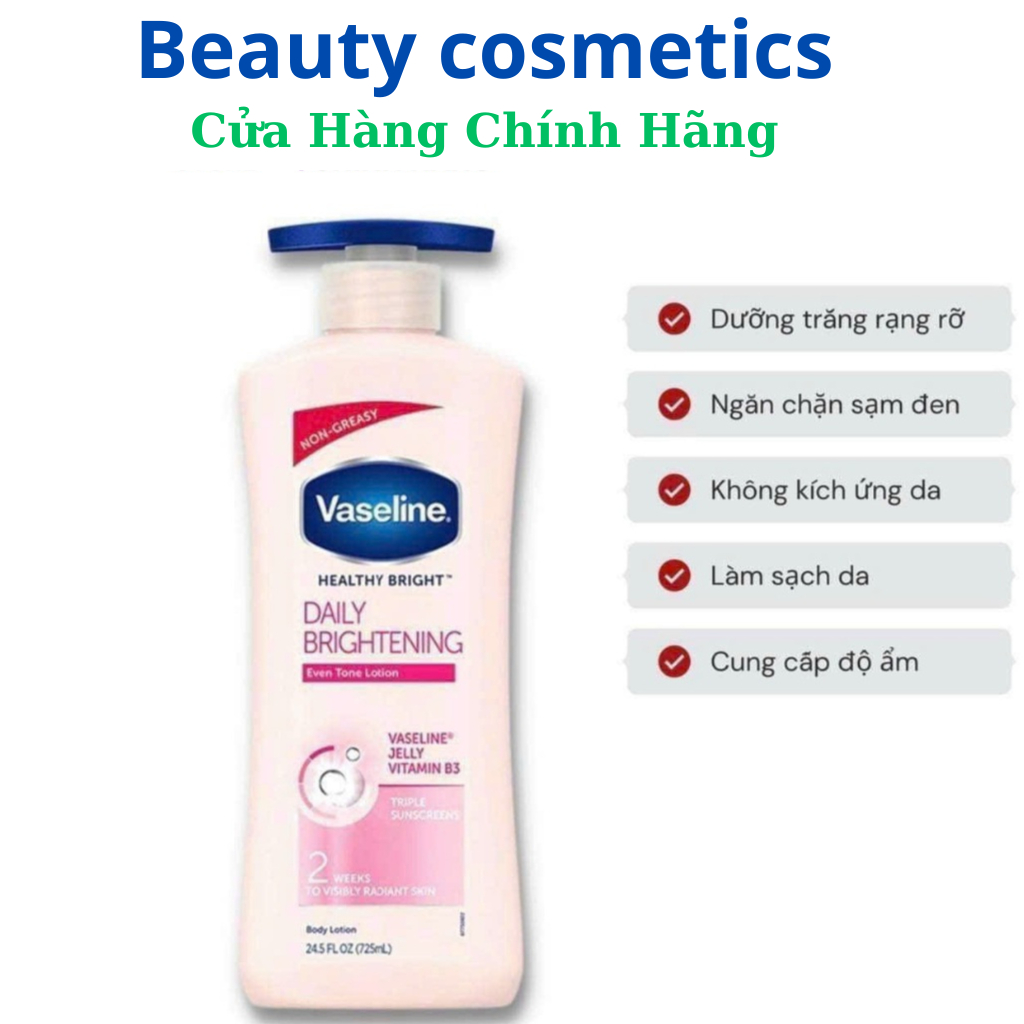 Sữa dưỡng thể trắng da Vaseline UV Lightening 725ml