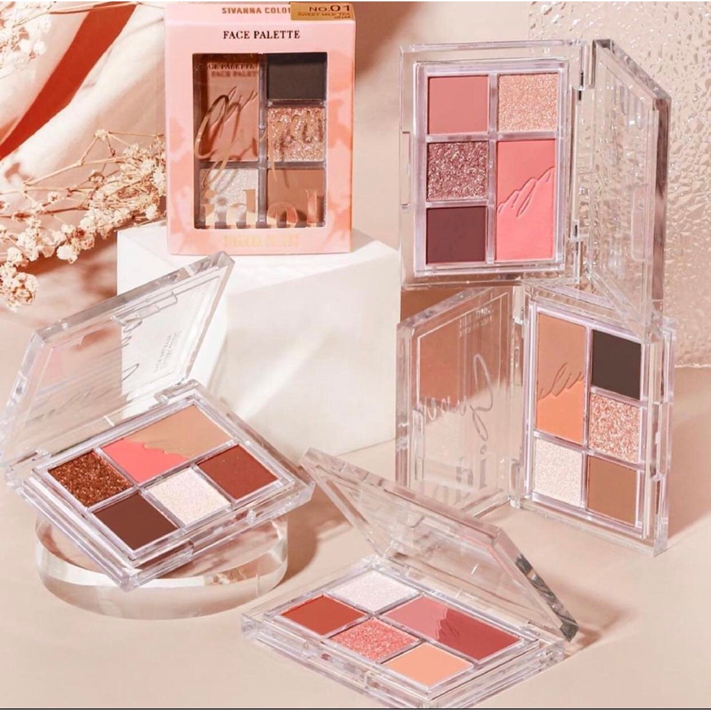 Bảng phấn mắt sivanna colors super idol 5 ô