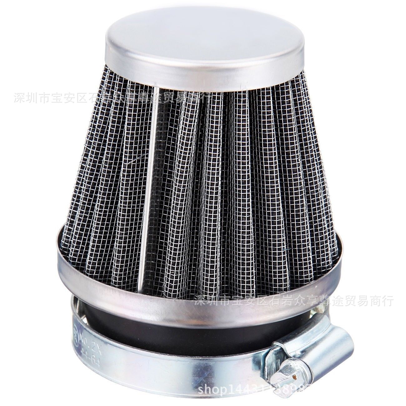 Lọc gió xe máy độ pô airmàu đen đường kính ống hút 3.9cm