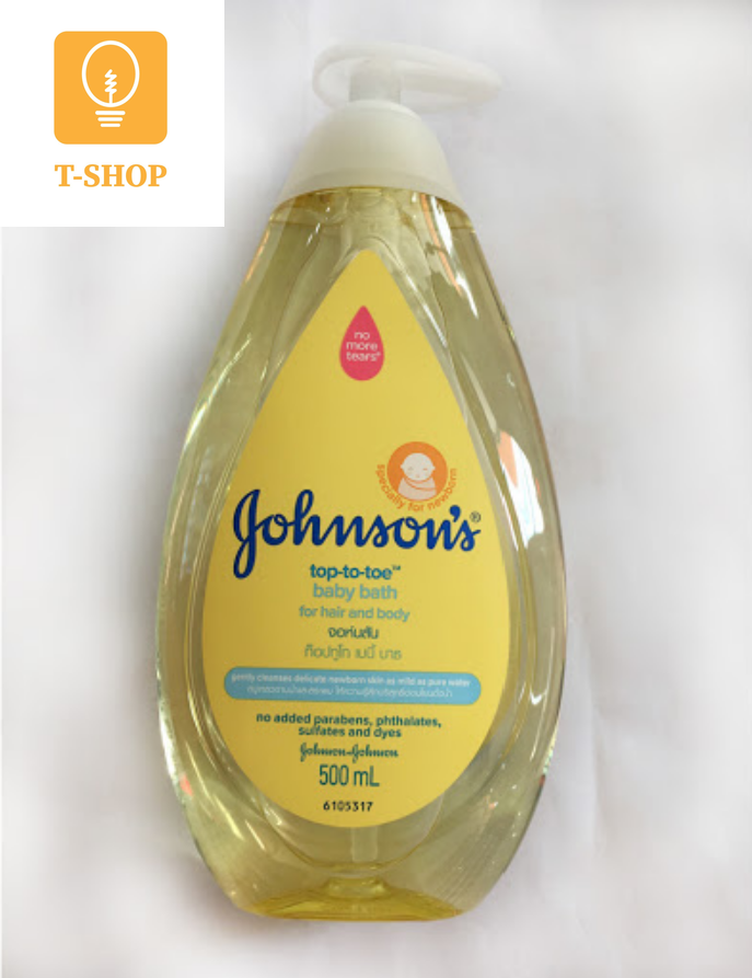 Dầu tắm gội em bé Johnson’s Baby Bath top-to-toe 500ml