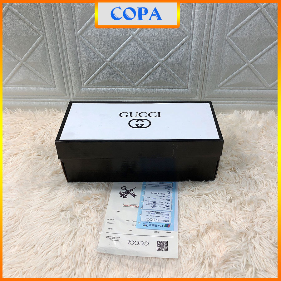 Hộp giấy carton gucci đựng giày dép chất lượng cao dày đẹp , full box bill !!