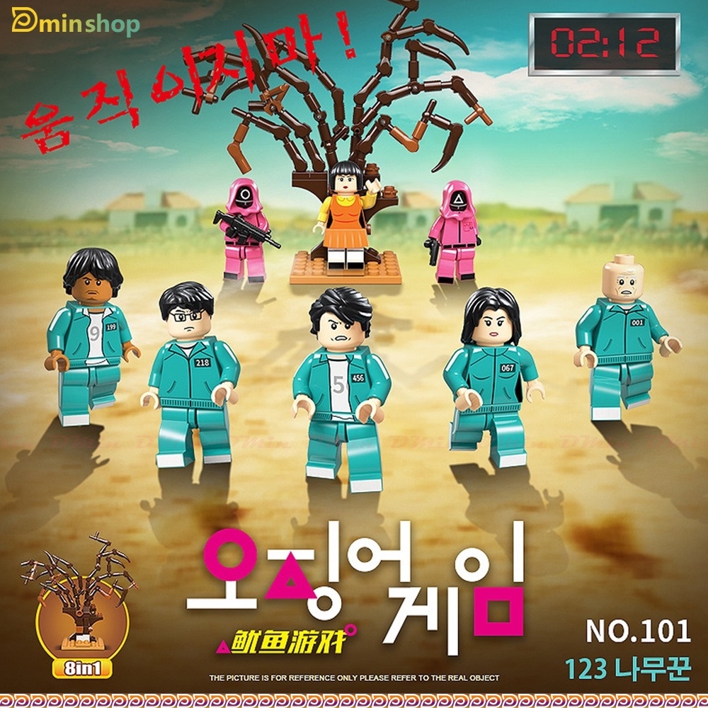 Mô hình lego Mô hình đồ chơi lắp ráp Nhân vật hoạt hình Lego∏❧  Min M79 - Lego Squid Game Hàng Chính Hãng - Lắp Ghép Mô Hình Trò Chơi Con Mực Siêu Hot