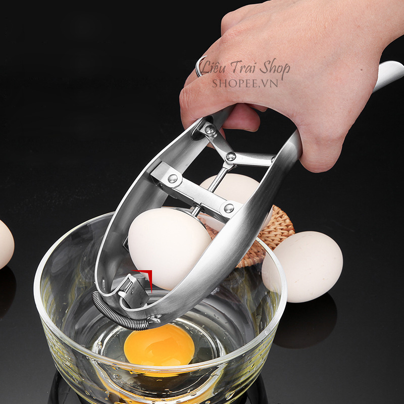 Dụng cụ đập trứng thủ công inox 304