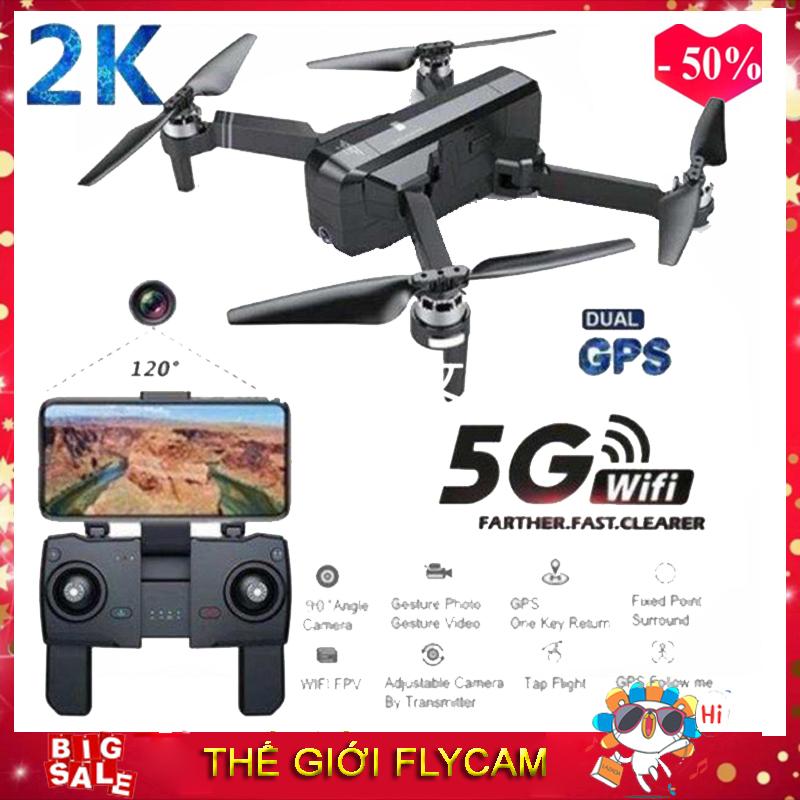 [Camera 2K] Flycam SJRC F11 PRO phiên bản hoàn hảo nâng cấp của SJRC F11  - Bay 25 Phút - 2 GPS - Khoảng cách điều khiển 1.2KM - Động cơ không chổi than