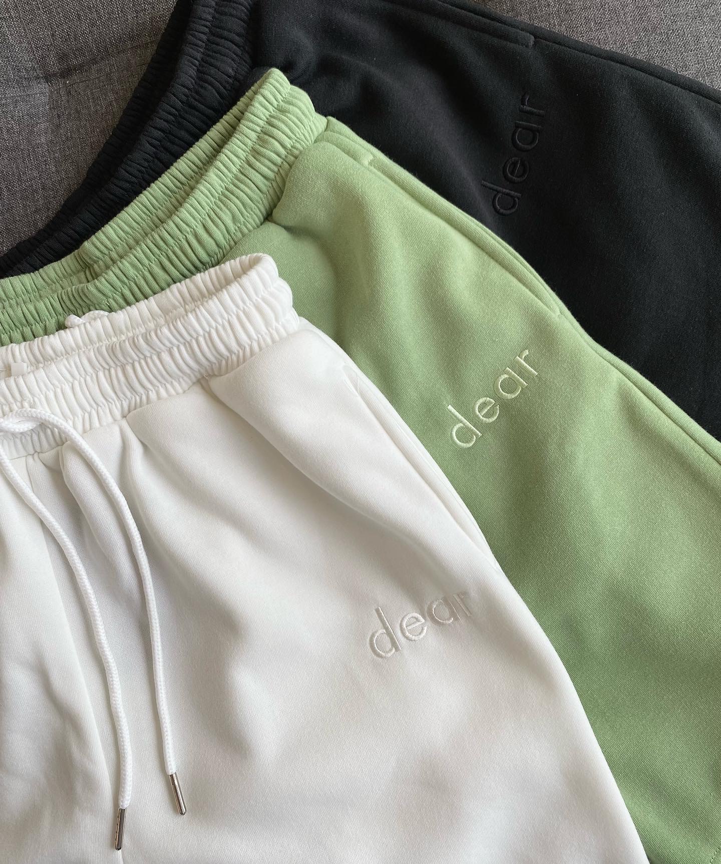 Quần nỉ ngắn coral short sweatpants - xanh mint