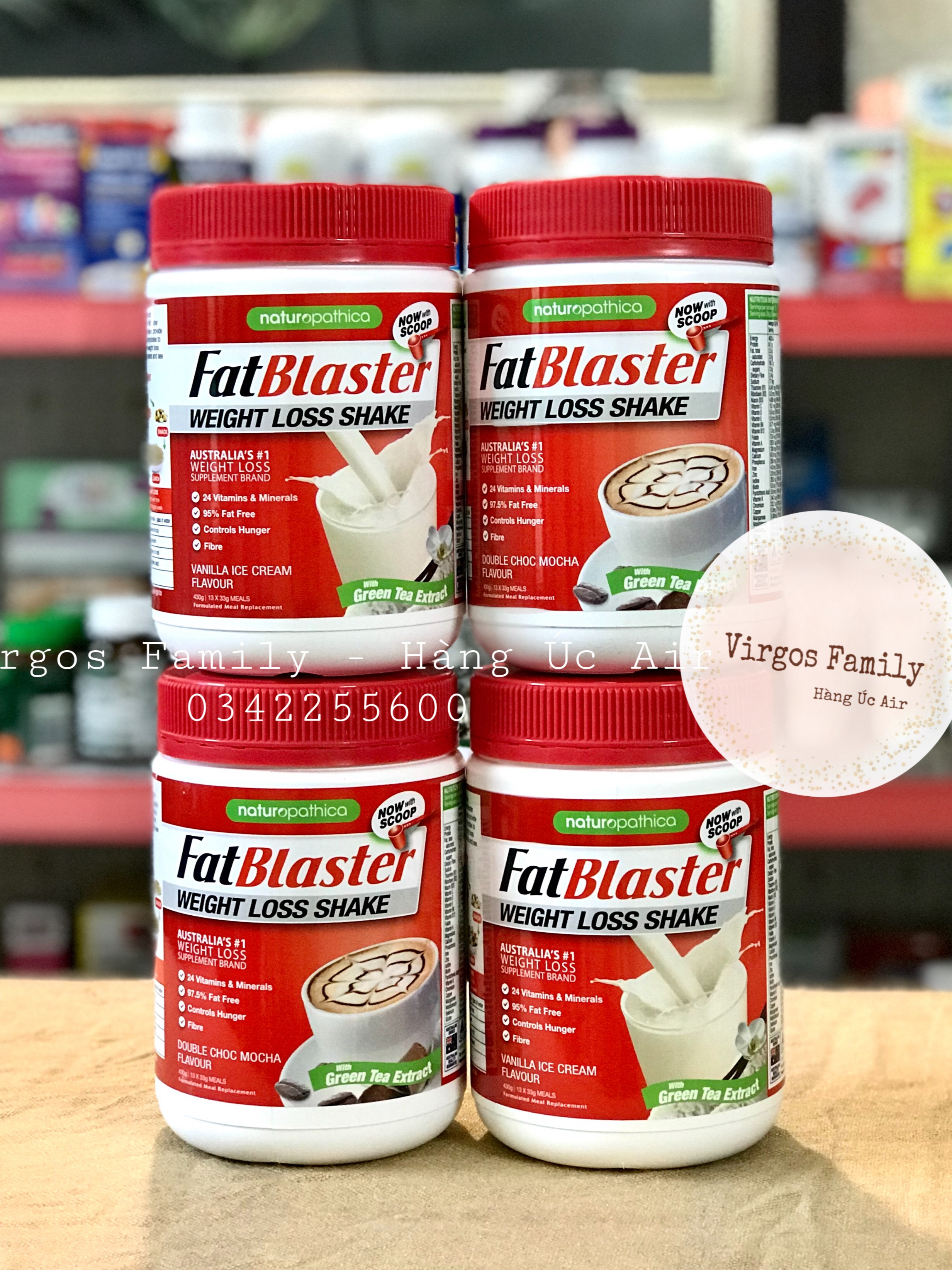 Bột sữa thay thế bữa ăn cho người đang giảm cân FatBlaster Weight Loss Úc