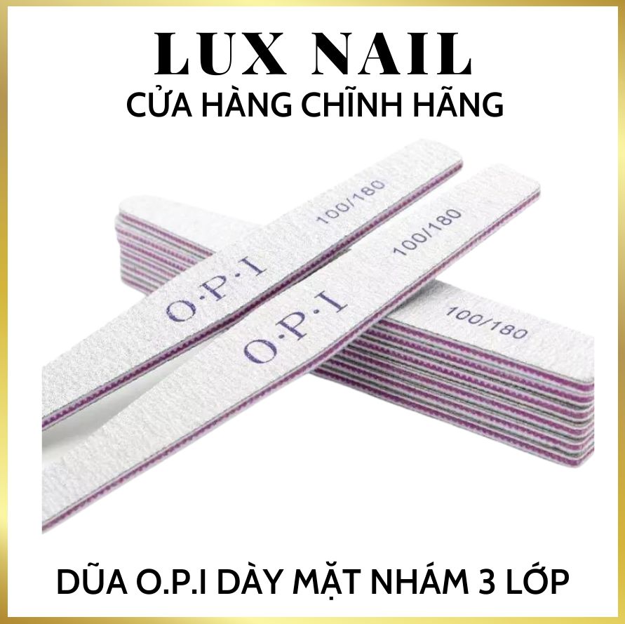 Dũa dày Opi , dũa móng tay opi 3 lớp, combo 2 set dũa móng tay O.P.I