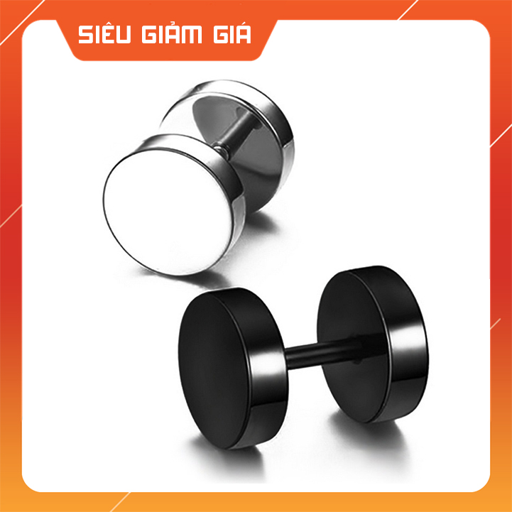 Khuyên Tai Titan Hình Quả Tạ Hàn Quốc Nhiều Lựa Chọn (1 đôi)