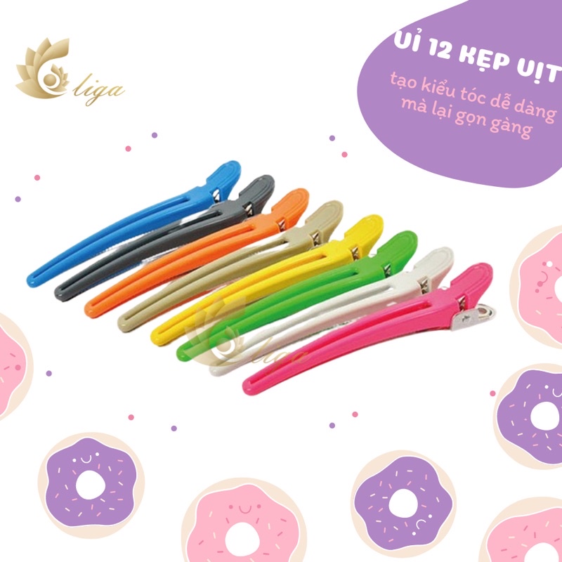 Sỉ 12 kẹp vịt 24k / 1 lố như hình galistore