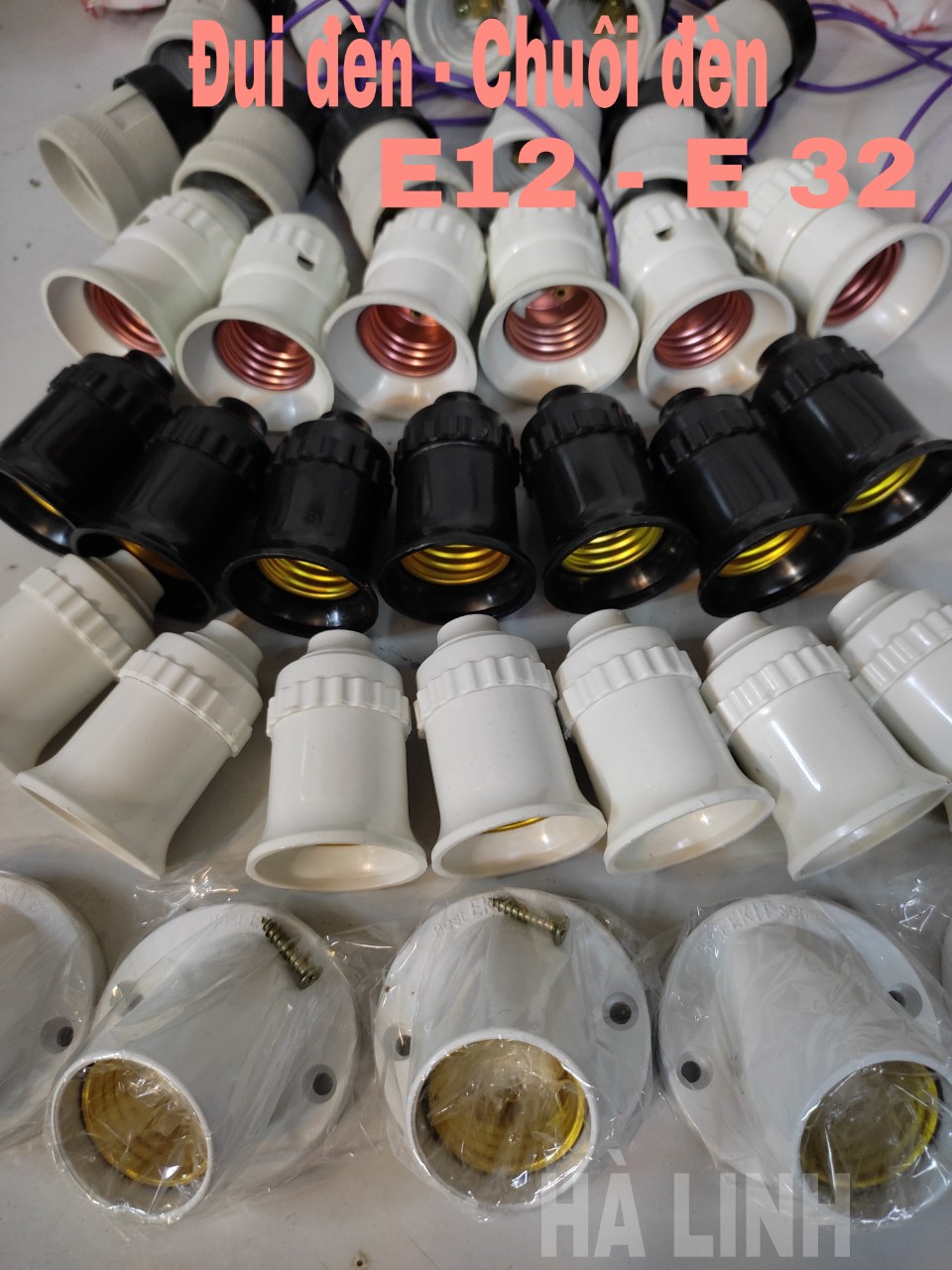 Đuôi đèn xoáy- đui treo- đui vát xoáy Sopoka /Ekit dùng cho bóng đui e12-e32 hàng chính hãng