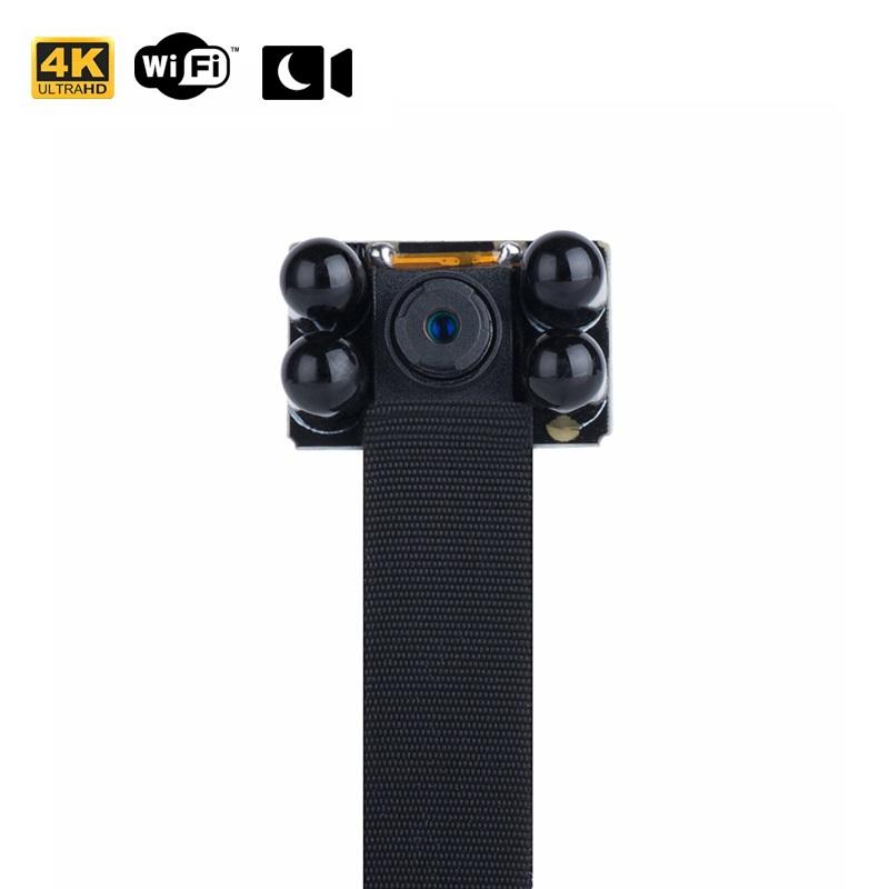 Camera Wifi trong nhà mini dây dù siêu nhỏ có 4 led hồng ngoại hỗ trợ quay đêm Full HD sắc Nét